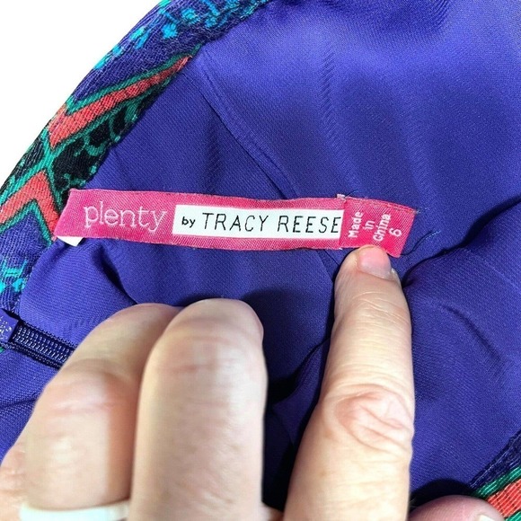 Anthropologie Plenty by Tracy Reese Paisley Print Pencil Skirt Size 6 EUC - Picture 7 of 9